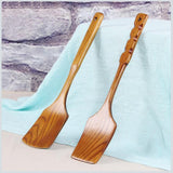 Natural Sustainable Large Wooden Wok Spatula-Rosettas-Country-Kitchen