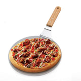 Pizza Peel Oak Handle Stainless Steel Baking Pastry Pizza Tool-Rosettas-Country-Kitchen