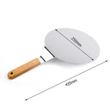 Pizza Peel Oak Handle Stainless Steel Baking Pastry Pizza Tool-Rosettas-Country-Kitchen