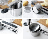 Potato Ricer with 3 Interchangeable Fineness Discs Silicone Grip Handles-Rosettas-Country-Kitchen