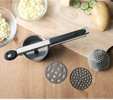 Potato Ricer with 3 Interchangeable Fineness Discs Silicone Grip Handles-Rosettas-Country-Kitchen