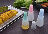 Silicone Basting Bottle With Brush & Cover Baking BBQ Pastry Oil Brush-Rosettas-Country-Kitchen