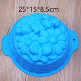 Silicone Big Cake Molds Flower Crown Shape Cake Bakeware Baking Tools 3D Bread Pastry Mould Pizza Pan DIY Birthday Wedding Party-Rosettas-Country-Kitchen