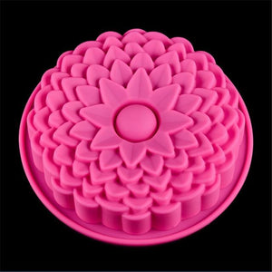 Silicone Big Cake Molds Flower Crown Shape Cake Bakeware Baking Tools 3D Bread Pastry Mould Pizza Pan DIY Birthday Wedding Party-Rosettas-Country-Kitchen