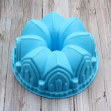 Silicone Big Cake Molds Flower Crown Shape Cake Bakeware Baking Tools 3D Bread Pastry Mould Pizza Pan DIY Birthday Wedding Party-Rosettas-Country-Kitchen