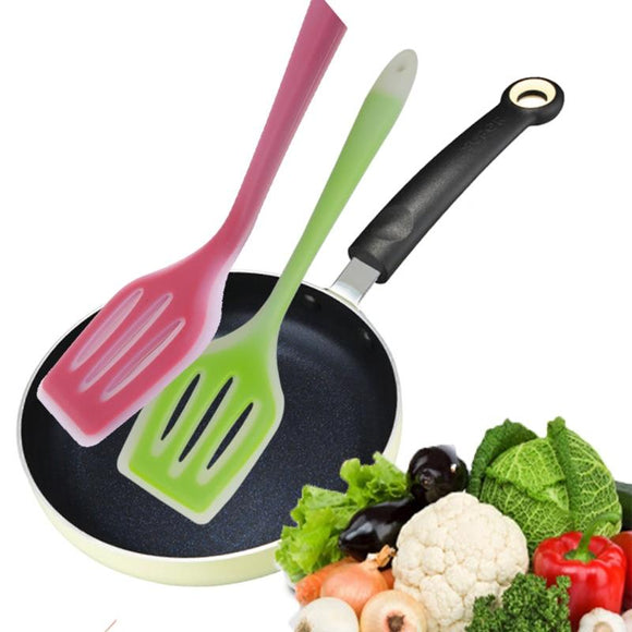 Silicone Slotted Turners Frying Pan Spatula-Rosettas-Country-Kitchen