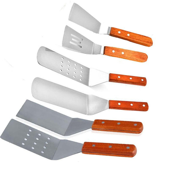 Stainless Steel BBQ Grill Turner Spatula Cooking Utensils-Rosettas-Country-Kitchen