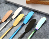 Stainless steel butter knife long handle jam butter spatula tableware knife Kitchen tools-Rosettas-Country-Kitchen