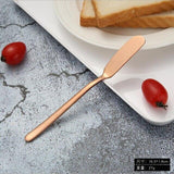 Stainless steel butter knife long handle jam butter spatula tableware knife Kitchen tools-Rosettas-Country-Kitchen