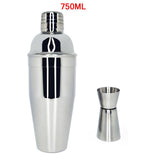 Stainless Steel Cocktail Shaker Set 550/750ml Shaker Cup Cocktail Kit With 15/30ml Measuring Cup-Rosettas-Country-Kitchen