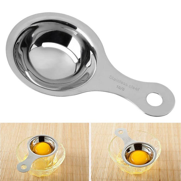 Stainless Steel Egg White Separator Tools Eggs Yolk Filter Gadgets Kitchen Accessories Separating Funnel Spoon Egg Divider Tool-Rosettas-Country-Kitchen