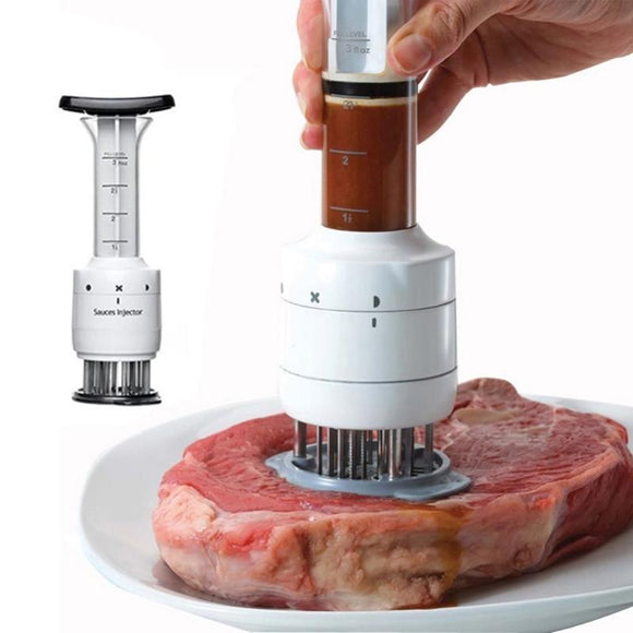 Stainless Steel Marinade Barbecue Seasoning Injector Meat Tenderizer BBQ Tools-Rosettas-Country-Kitchen