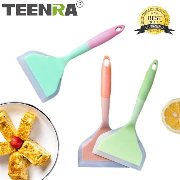 Wide Silicone Non-stick Japanese Omelette Cooking Spatula-Rosettas-Country-Kitchen