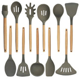 Wood And Silicone Spatula Kitchen Utensils Non-Stick Cookware-Rosettas-Country-Kitchen